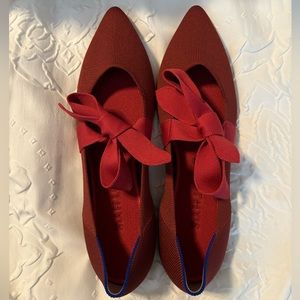 Rothy’s Mary Jane points in red